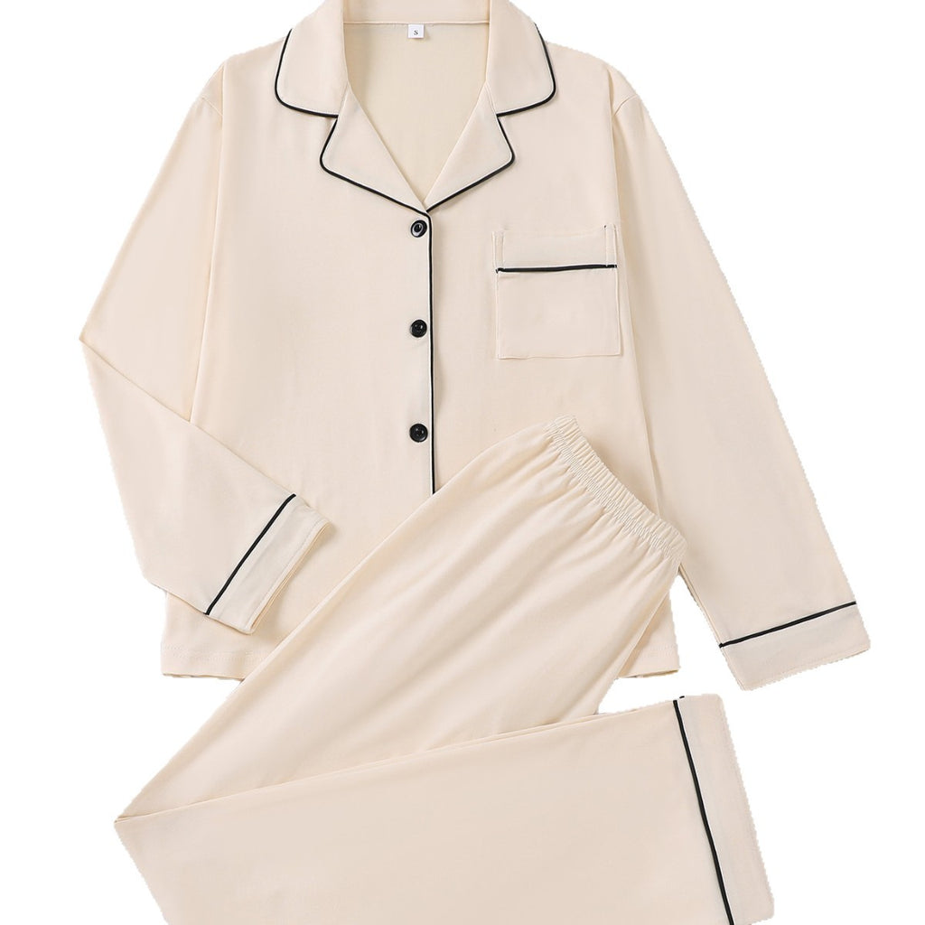 Womens Casual Cardigan Set With A Lapel And Long Sleeves