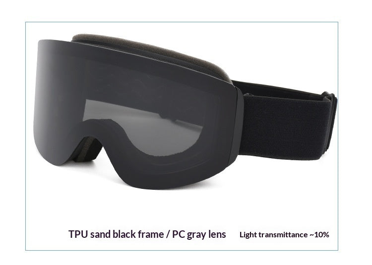 Customizable Magnetic Ski Goggles With Double-layer Anti-fog For Outdoor Skiing