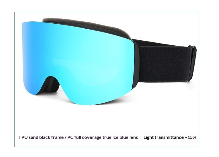 Customizable Magnetic Ski Goggles With Double-layer Anti-fog For Outdoor Skiing