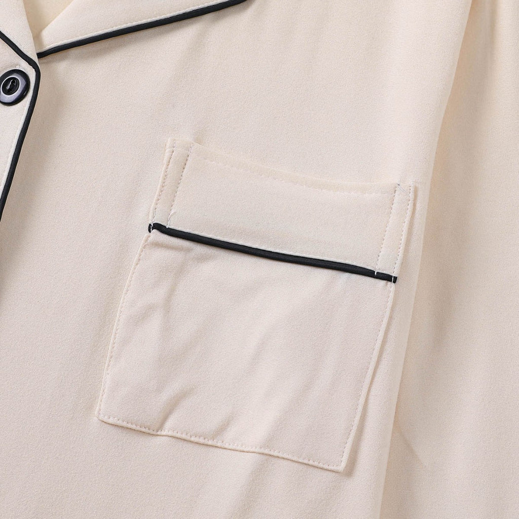 Womens Casual Cardigan Set With A Lapel And Long Sleeves